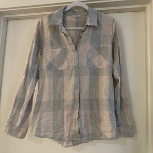 Splendid pale pink and light gray flannel